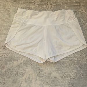 White lululemon shorts